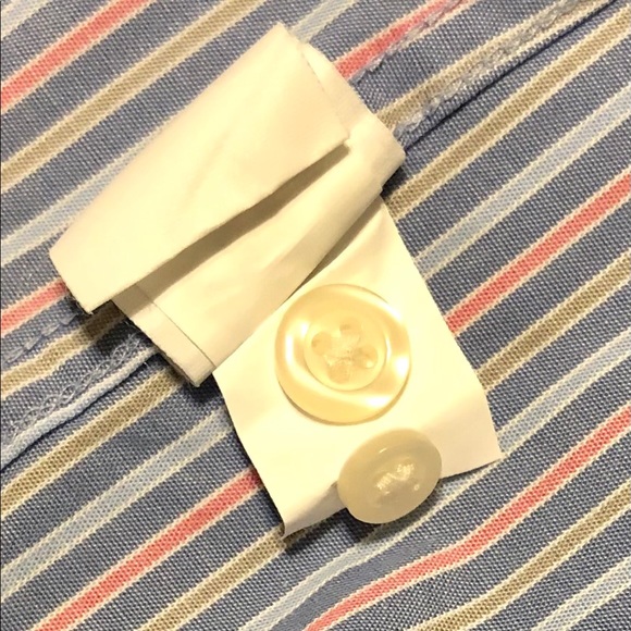 Johnnie O - Men’s Striped Button Up Dress Shirt - Picture 11 of 13